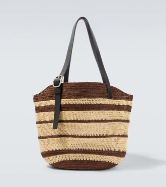 Loewe Paulas Ibiza Loop raffia basket bag