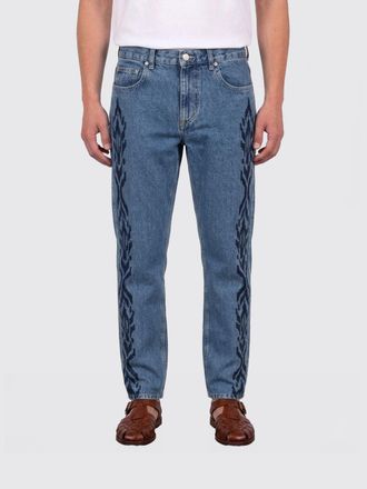 Isabel Marant Lewys Embroidered Denim Jeans