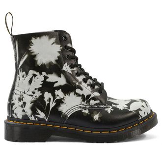 Dr. Martens 1460 Pascal Printed Leather Womens Ankle Boots - Black White - Size:UK 6.5