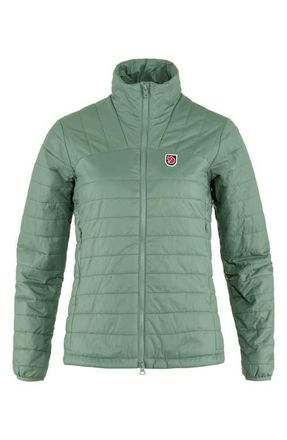 Fj&auml;llr&auml;ven Womens Expedition X-Latt Water Resistant Jacket in Patina Green at Nordstrom, Size Xx-Small