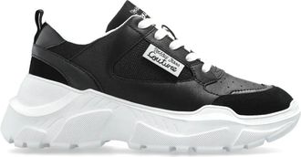 Versace Jeans Couture Sneakers met logopatch - Zwart