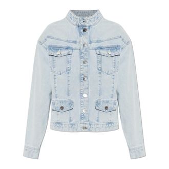 Gestuz Denim Jackets, female, Blue, Size: XS Gzparwana Denim Jacket