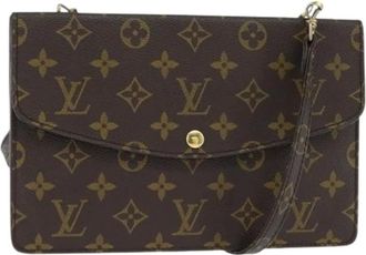 Louis Vuitton Pre-owned Cross Body Bags, female, Brown, Size: ONE SIZE Pre-owned Canvas Cross Body Bag