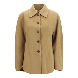 R&oacute;he Double-Faced Sculptural Jacket - Dames - Jassen - Bruin - Maat: M Zijde