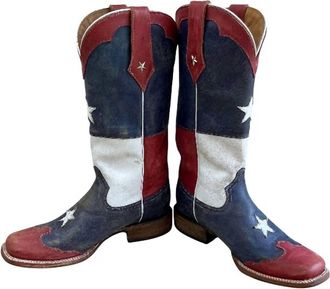Roper Womens Square Toe Boots In Stars & Stripes