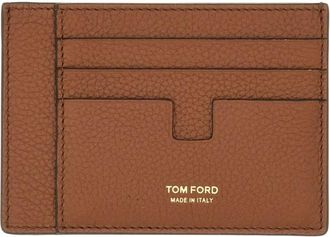 Tom Ford Leren pasjeshouder - Bruin