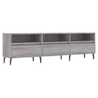 Berkfield Home TV Cabinet Grey Sonoma 150x30x44.5 cm Engineered Wood