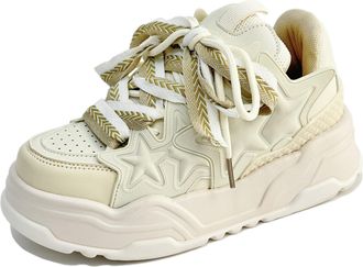 Generic Trainers Star Shoes Cute Shoes Y2k Sneakers Chunky Sneakers for Women Anti-Slip Comfort Travel Outdoor Sport