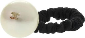 Chanel Pre-owned Fabric hair-accessories - Dames - Vintage Accessoires - Wit - ONE Size - Vintage