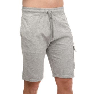 C.P. Company Mens Light Fleece Utility Shorts in Grey Cotton - Size Medium