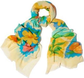 Saachi Spring Print Scarf in Turquoise Multi at Nordstrom Rack