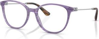 Dolce & Gabbana 52mm Butterfly optical glasses in Violet at Nordstrom