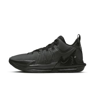 Nike Mens LeBron Witness 7 Basketball Shoes in Black | DM1123-004