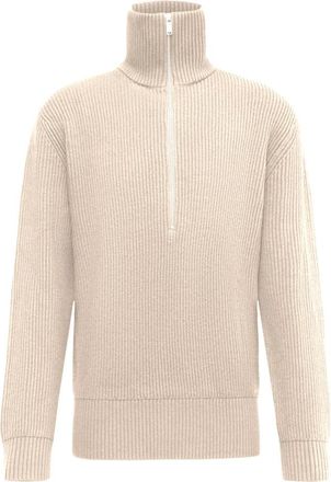 Drykorn Manuelo Troyer Zip Pullover - Heren - Coltruien - Beige - 2XL - Truien & Vesten