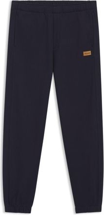 HUGO BOSS Cotton-terry sweatpants with logo badge