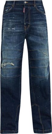 Dsquared2 Jeans MET Rechte Pijpen - Heren - Jeans - Blauw - Maat: XL Denim