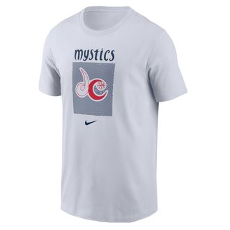 Nike Washington Mystics Nike Mens WNBA T-Shirt in White | M11332WWSH-WHT