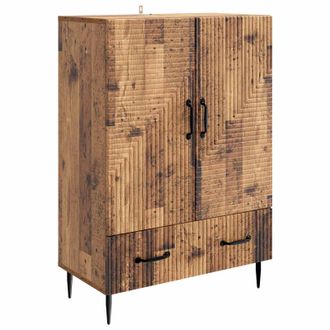 vidaXL Aparador Con Caj&oacute;n Madera Envejecida 66 X 34,5 X 95 Cm Vidaxl