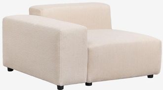 Sklum Sklum - M&oacute;dulo Esquinero Izquierdo 115x113 Cm Con Reposabrazos Bajo Para Sof&aacute; Modular Bruna