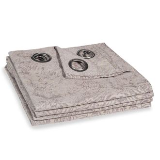 Maisons du monde Cortina de ojales beige 130x270 cm - la unidad