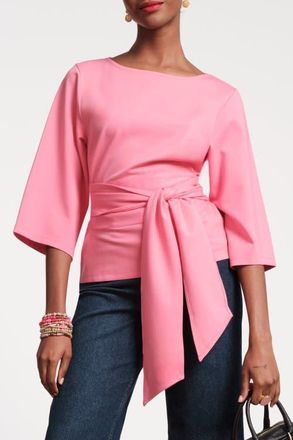 Frances Valentine Whitney Wrap Top in Pink at Nordstrom, Size X-Small