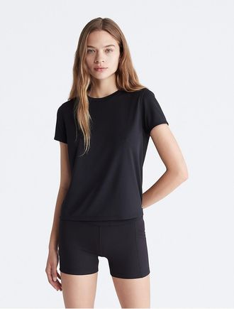 Calvin Klein Womens Performance Tech Pique T-Shirt - Black - XL
