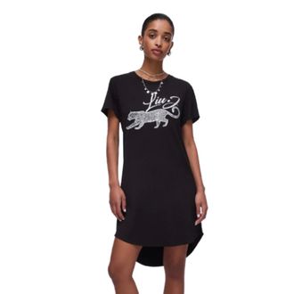 Liu Jo Dames, Jurken, Zwart, Maat: XL Jersey