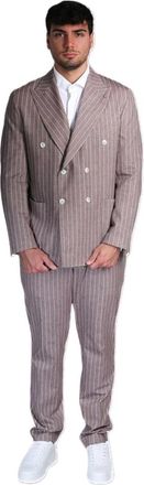 Bharnaba Kostuums, Heren, Beige, 3Xl, Suits