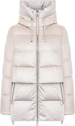 Duno Stijlvolle Jas voor Mannen - Dames - Parka Jassen - Wit - S - Jassen