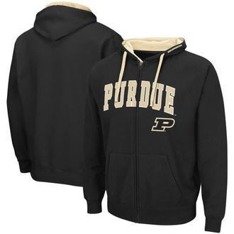 Colosseum Mens Colosseum Black Purdue Boilermakers Big & Tall Full-Zip Hoodie at Nordstrom, Size Xxx-Large