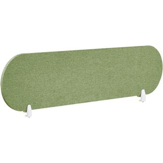 Beliani Pannello Divisorio Fonoassorbente per scrivania in PET verde 160 x 40 cm Sparky
