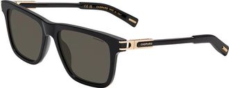 Chopard Polarized Smoke Square Mens Sunglasses SCH398 700P 57