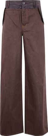 sacai Wide Leg Denim Pants