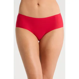 Chantelle Soft Stretch Seamless Hipster Panties in Poppy Red at Nordstrom