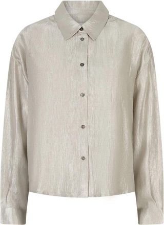Ruby Tuesday Blouse met plooien achter Camile - Dames - Overhemden - Wit - S - Overhemden