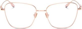 Valentino Vlogo Sign Ii Rose Gold Thin Frame Sunglasses