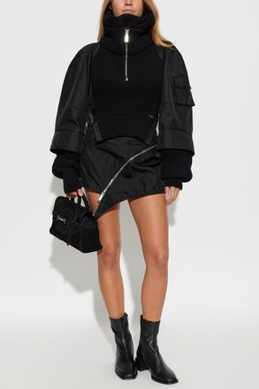 Dsquared2 Short Asymmetrical Skirt, Womens, Black