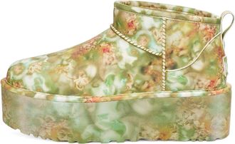 UGG (WMNS) UGG Classic Ultra Mini Platform Boots Collina Strada Green Floral 1170937-GRNF