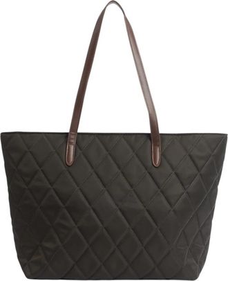Barbour Gewatteerde Tote Bag - Dames - Shoppers - Groen - ONE Size - Polyester - Tassen