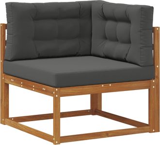 vidaXL Sof&aacute; Esquinero De Exterior Natural Vidaxl