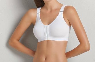 Anita Active Front Close Sports Bra In White