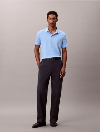 Calvin Klein Mens Supima Cotton Classic Polo Shirt - Blue - 2XL