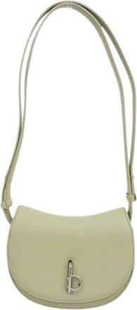 Burberry Pre-owned Cross Body Bags, female, Green, Size: ONE SIZE Pre-owned Leather Cross Body Bag