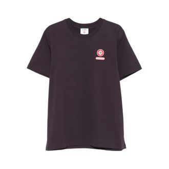 Casablanca T-Shirts, male, Purple, S, Logo Patch T-Shirt