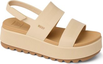 Reef Water Vista Platform Slingback Sandal in Seashell at Nordstrom, Size 9