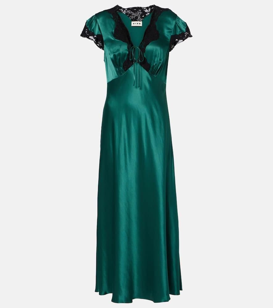 AFRM Cadiz Halter Plunge-Neck Stretch Slinky Knit Maxi Dress from $168.00 -  on Stylight