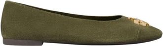 Tory Burch Charlie Ballet - Dames - Ballerinas - Groen - 38 EU - Leer - Schoenen