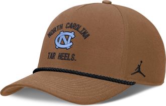 Nike Jordan Mens North Carolina Military Appreciation Rise Jordan Brand Dri-FIT College A-Frame Adjustable Hat in Brown | JC962EANCN-7AL