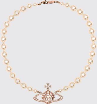 Vivienne Westwood Brass Orb Pendant Choker Necklace with Faux Pearls