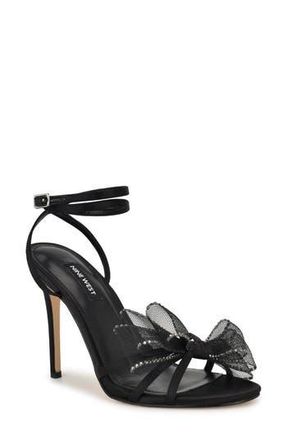Nine West Minky Ankle Strap Sandal in Black at Nordstrom Rack, Size 10.5